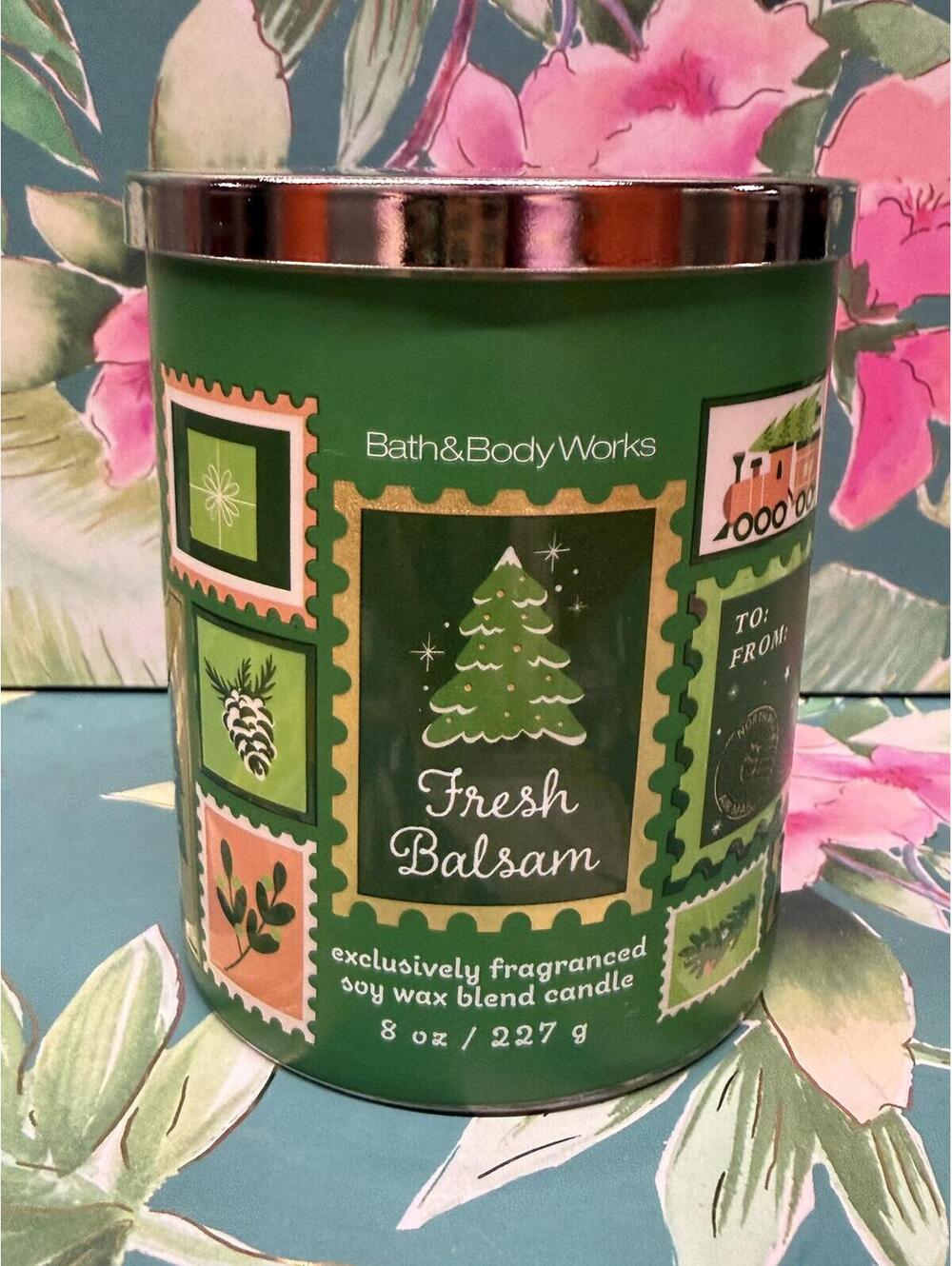 Bath & Body Works Fresh Balsam Soy Wax Blend Candle 8 oz